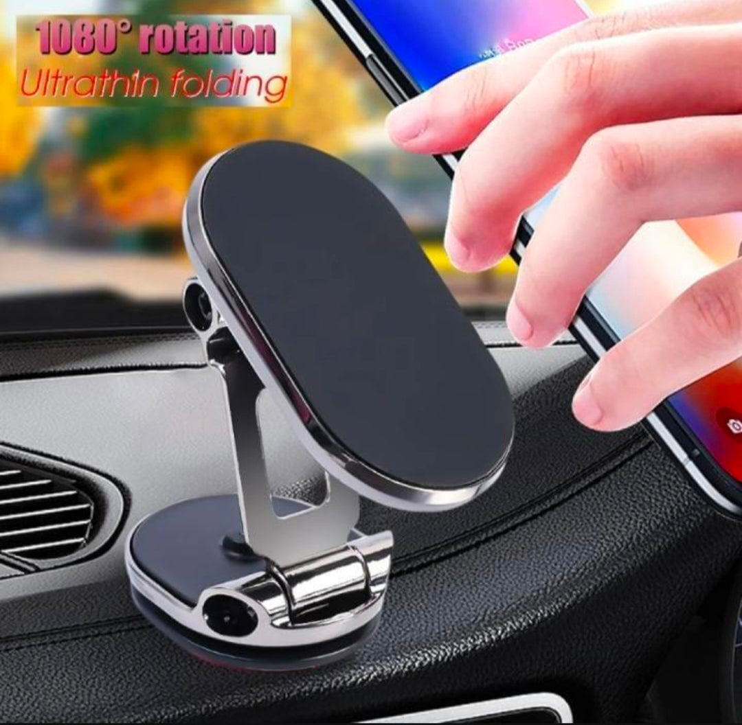 Magnetic Car Phone Holder - 360 Degree Rotatable