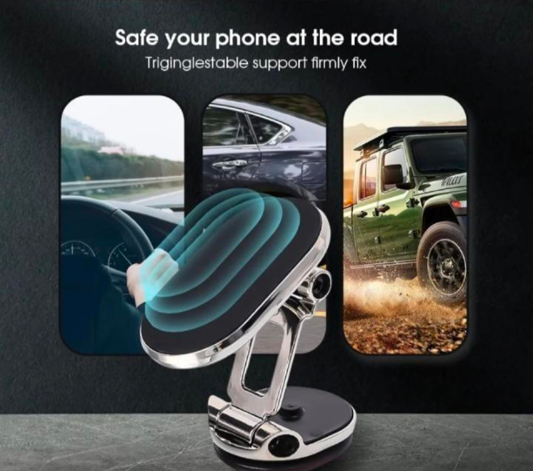 Magnetic Car Phone Holder - 360 Degree Rotatable