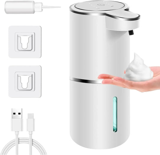 Automatic Touchless Foaming Soap Dispenser – USB Rechargeable Smart Sensor Hand Wash Pump (Waterproof)