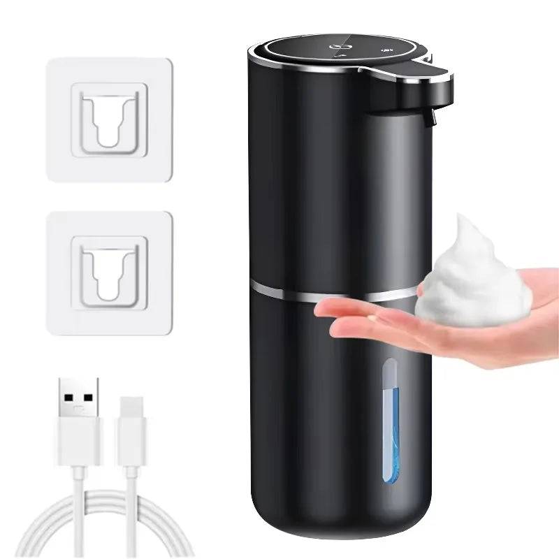 Automatic Touchless Foaming Soap Dispenser – USB Rechargeable Smart Sensor Hand Wash Pump (Waterproof)
